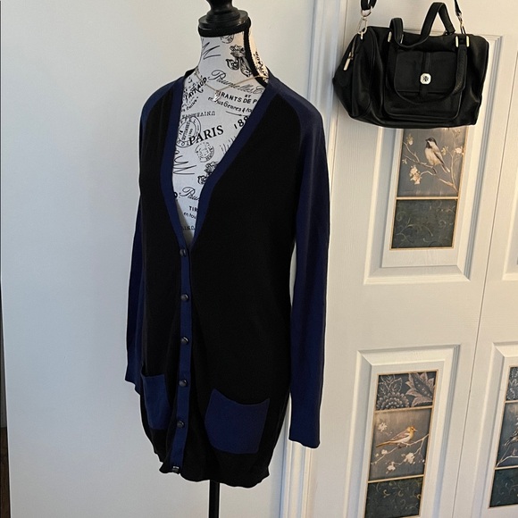 Kirna Zabete Black and Navy Cardigan - Picture 7 of 15